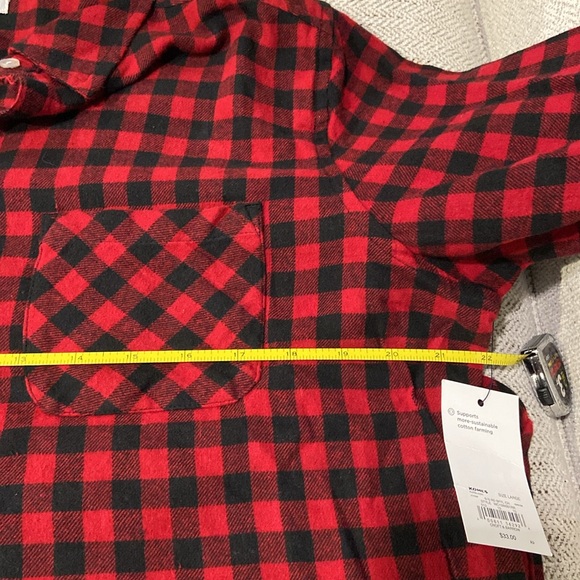 Croft & Barrow super soft flannel button down size L NWT!! - Picture 10 of 10